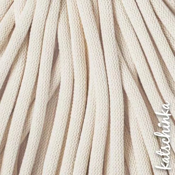 Strickschlauch naturel Baumwollkordel 10mm für Hoodie