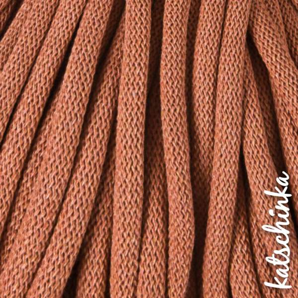 Strickschlauch teracotta Baumwollkordel 10mm für Hoodie