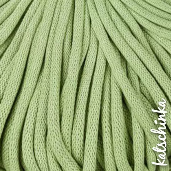 Strickschlauch matcha Baumwollkordel 10mm für Hoodie