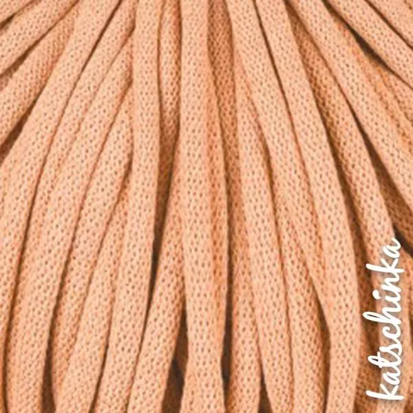 Strickschlauch peach-fuzz Baumwollkordel 10mm für Hoodie