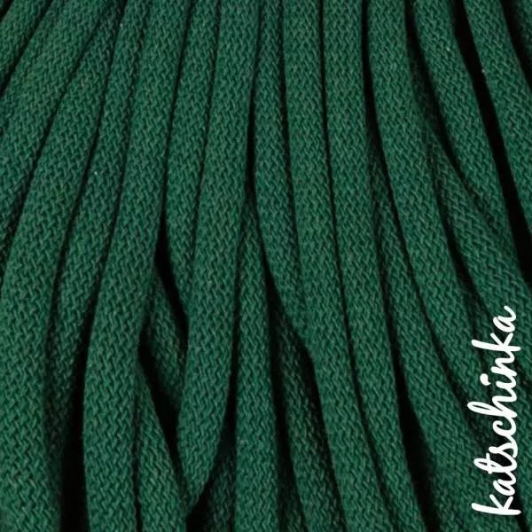 Strickschlauch pine-green Baumwollkordel 10mm für Hoodie