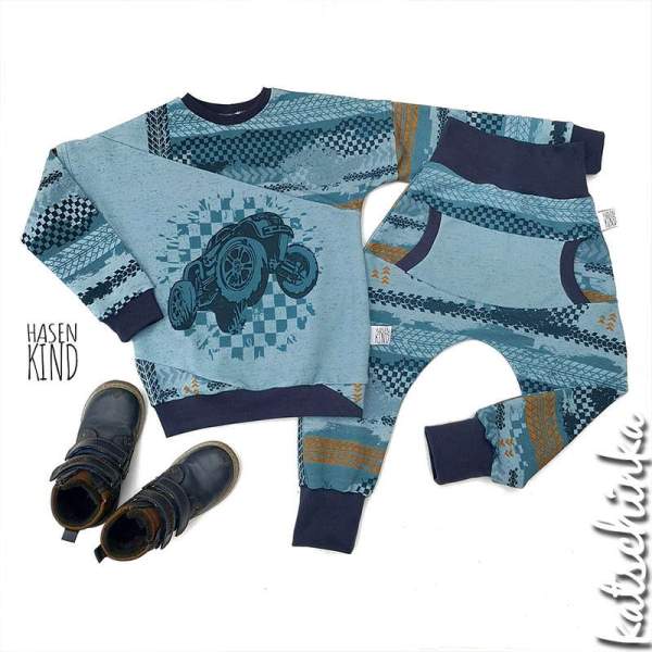 Bio Sommersweat #MonsterTruck - aqua