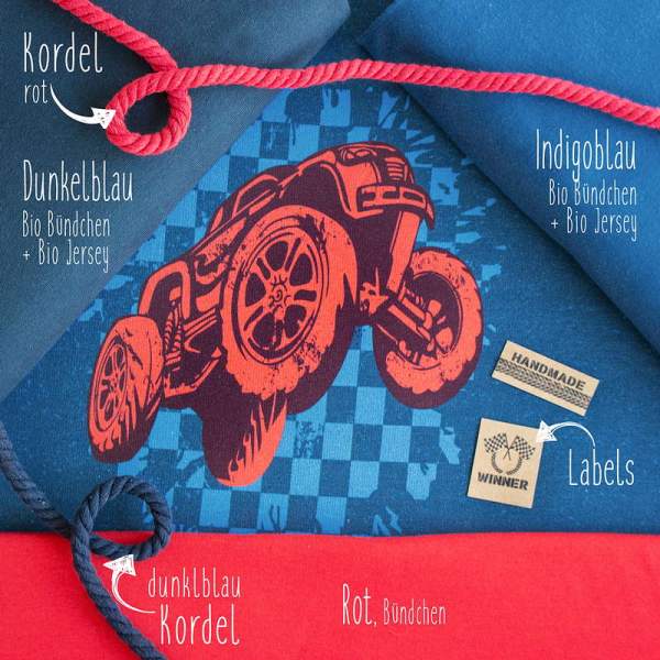 Bio Sommersweat #MonsterTruck - blue