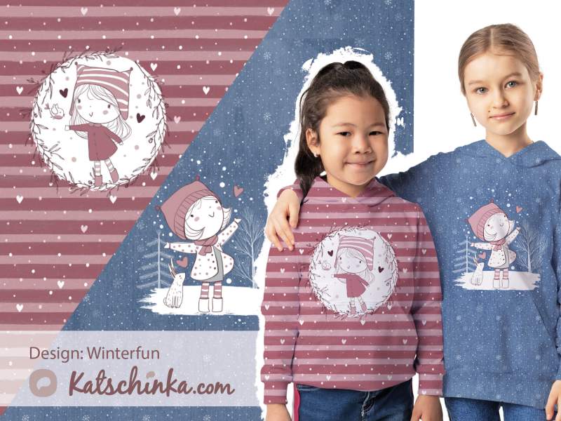 Bio Sommersweat #Wintermädchen jeansoptik