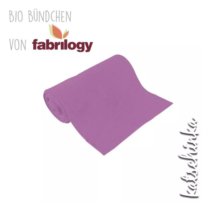 Bio Bündchenstoff himbeere – formstabiler Bio Bündchenstoff mit feiner Struktur
