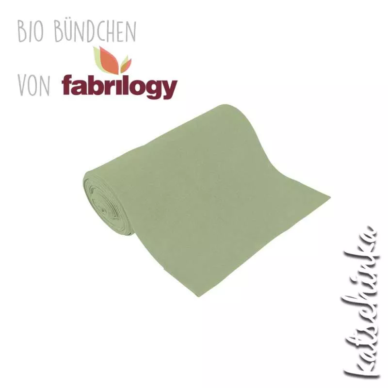 Bio Bündchenstoff schaumgruen – formstabiler Bio Bündchenstoff mit feiner Struktur