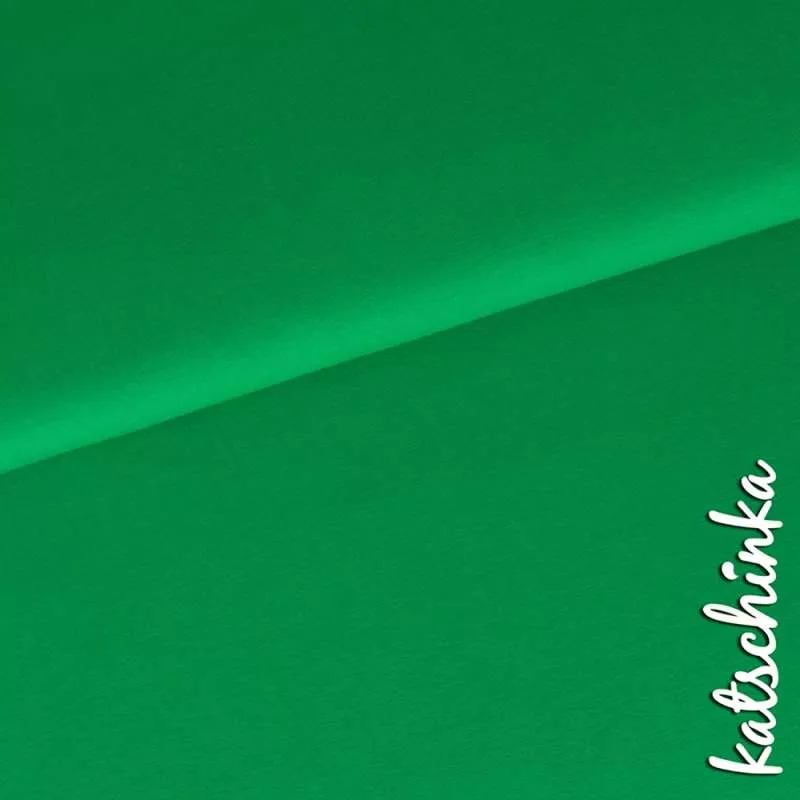 Bio Bündchenstoff blattgruen als elastische Schlauchware von Fabrilogy
