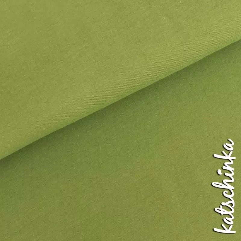 Bio Bündchenstoff khaki als elastische Schlauchware von Fabrilogy