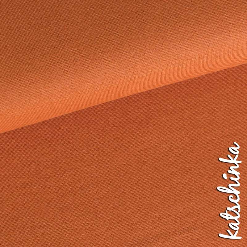 Bio Bündchenstoff rost als elastische Schlauchware von Fabrilogy