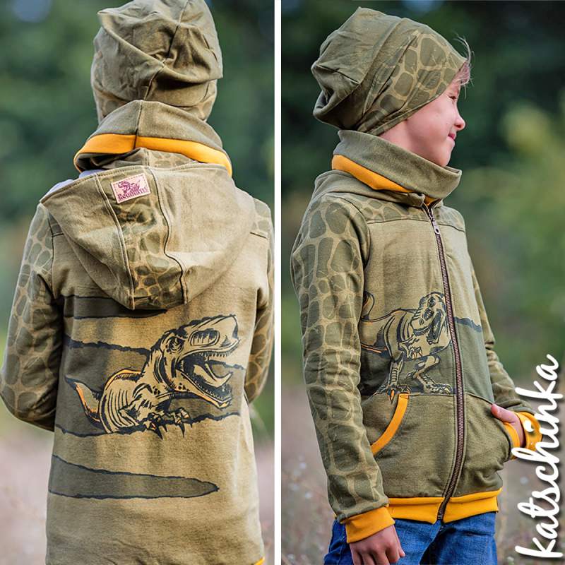 Bio Sommersweat DinoPower - Panel olive