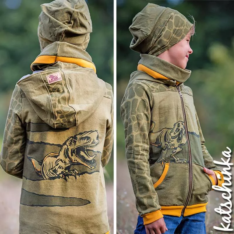 Bio Sommersweat DinoPower - Panel olive
