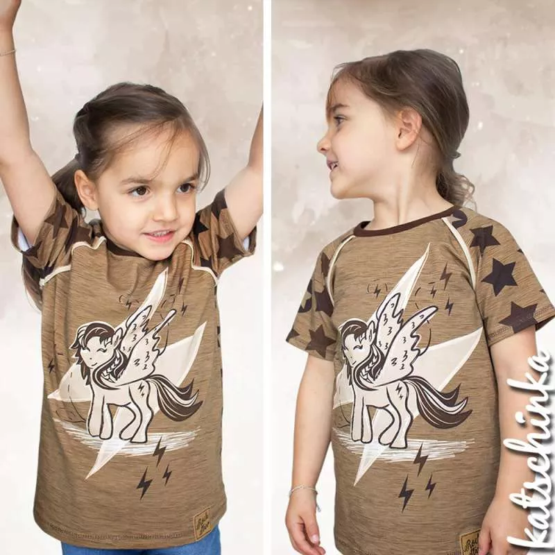 Bio Jersey Stoff Pegasus Thunder – Kinderjersey Meterware