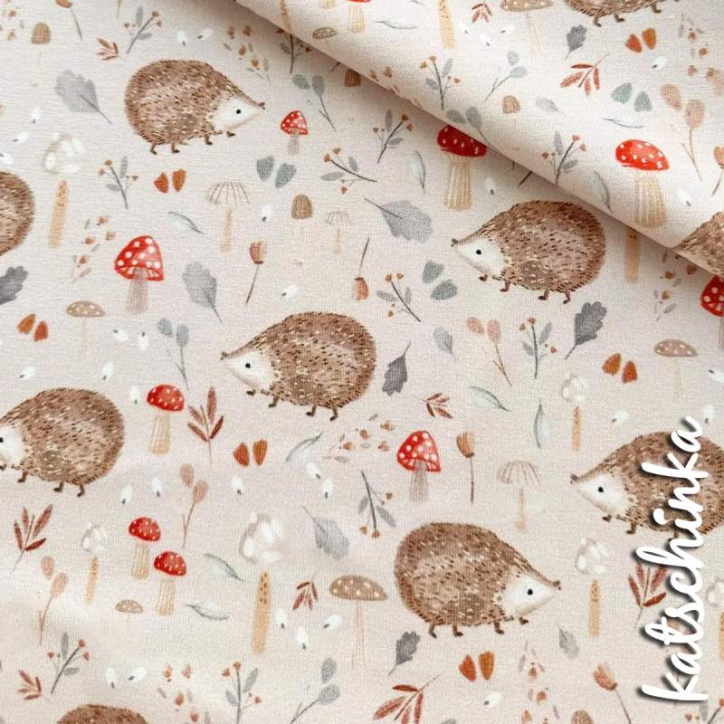 Jersey Stoff Igel 6458 – Leostoff als Meterware