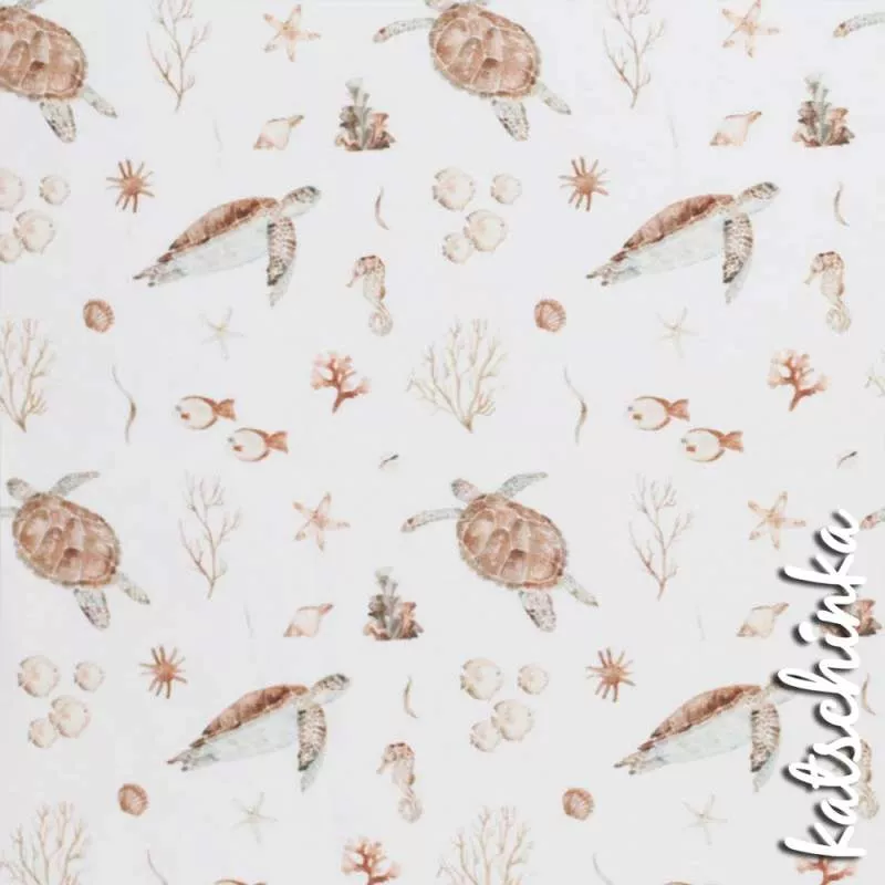Leo Jersey Stoff in Aquarelloptik – weicher Baumwolljersey Meterware für DIY Nähprojekte