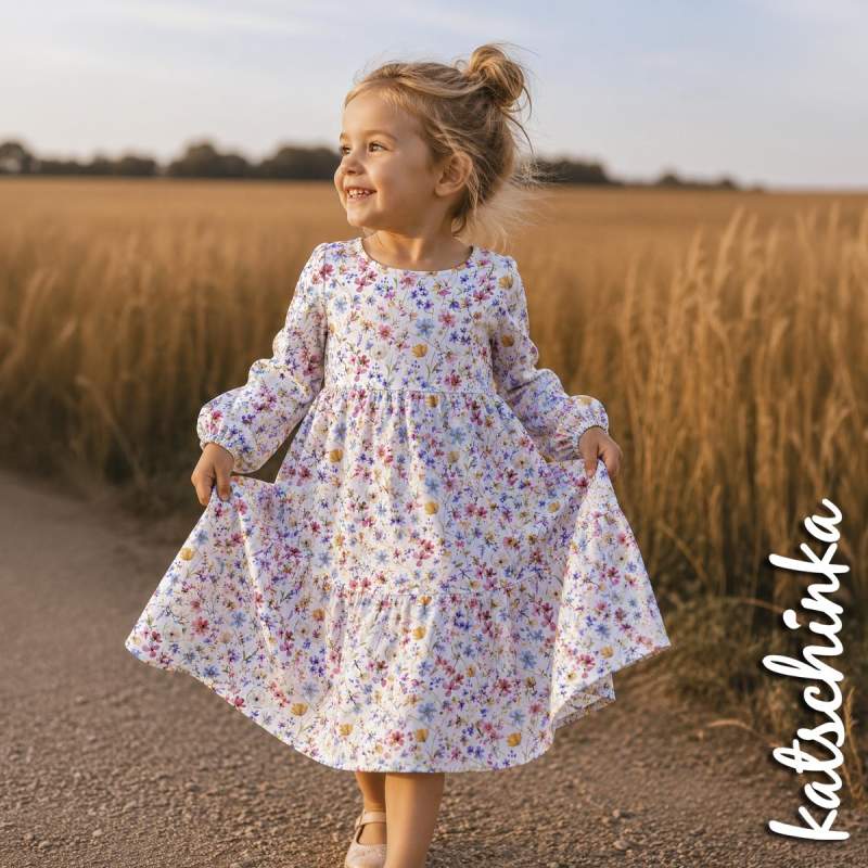 Jersey Baumwollstoff Wildblumen 6472 – Blumenstoff als Meterware