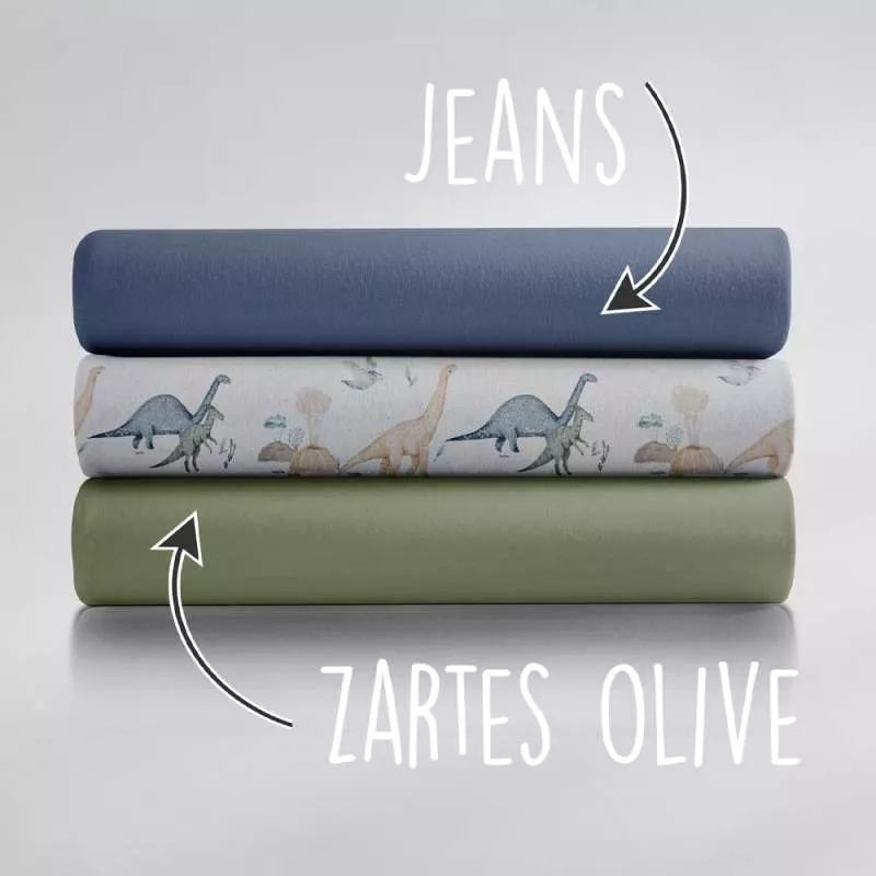Traktor Jersey Stoff in Aquarelloptik – weicher Baumwolljersey Meterware für DIY Nähprojekte