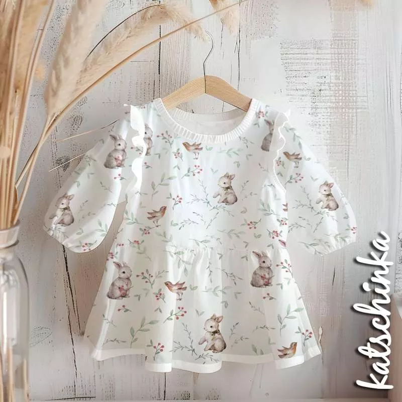 Leo Jersey Stoff in Aquarelloptik – weicher Baumwolljersey Meterware für DIY Nähprojekte