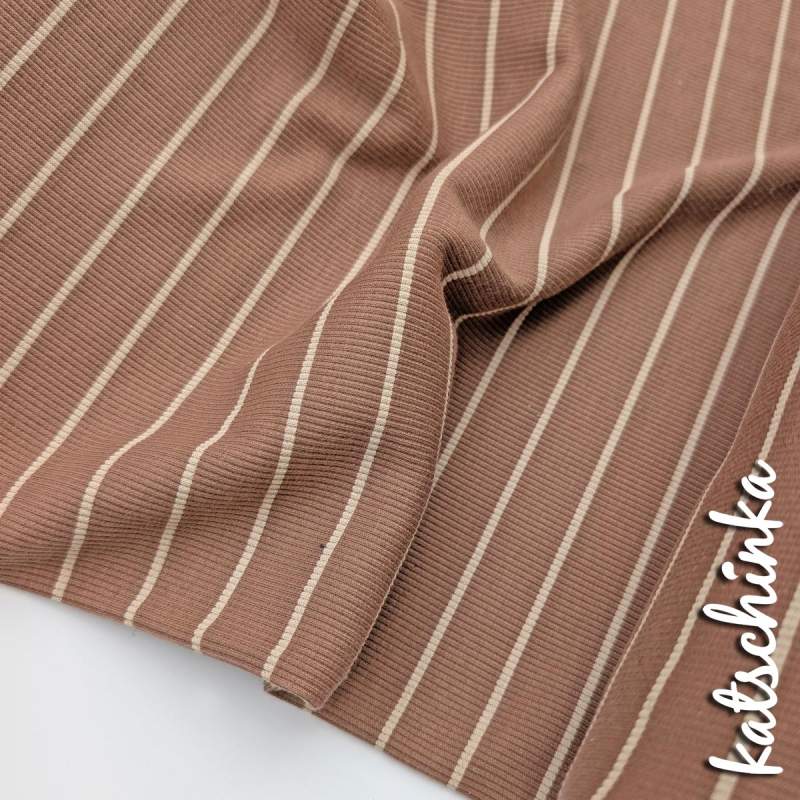 Weicher Streifen Rippjersey für Shirts, Kleider und Kinderkleidung