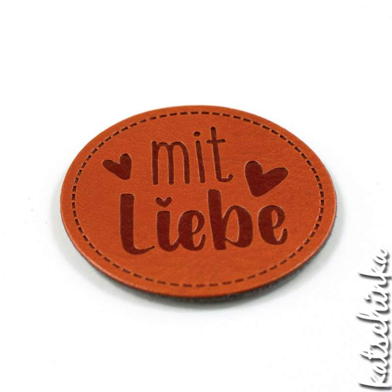 #Kunstleder Label - mit Liebe