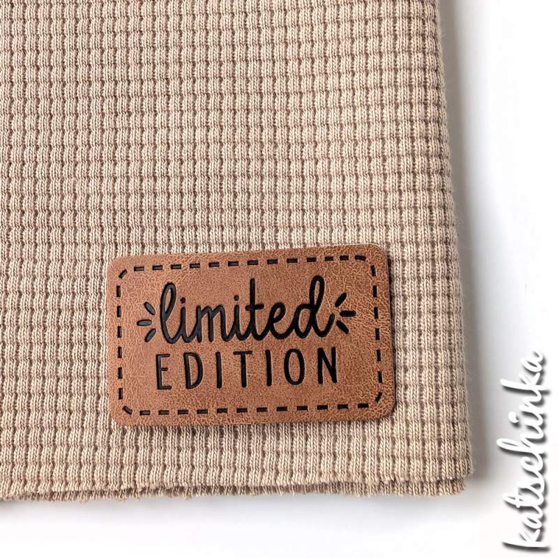 Kunstleder Label aufbügelbar / Aufnäher - Limited Edition