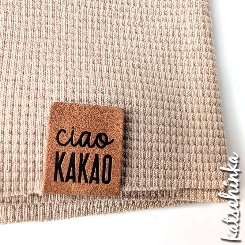 2 in 1 Knick-Falt Kunstleder Label - Hej + ciao kakao