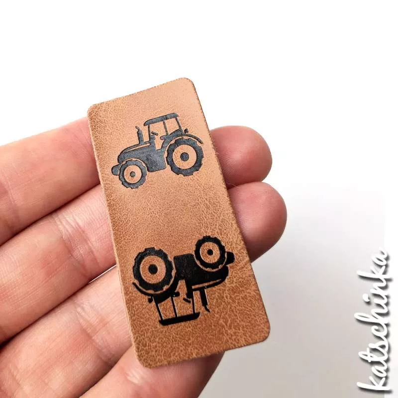 Knick-Falt Kunstleder Label Trecker