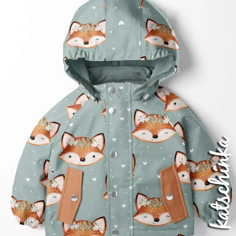 Kinder Softshell Stoff als Meterware – wasserabweisender Outdoorstoff mit flauschiger Innenseite