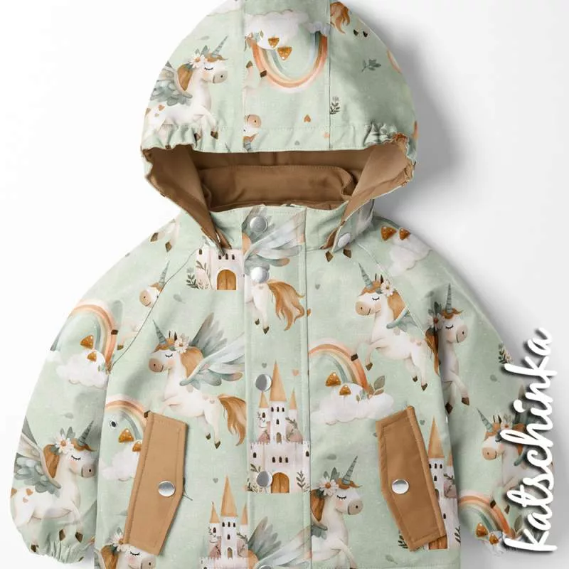 Kinder Softshell Stoff als Meterware – wasserabweisender Outdoorstoff mit flauschiger Innenseite