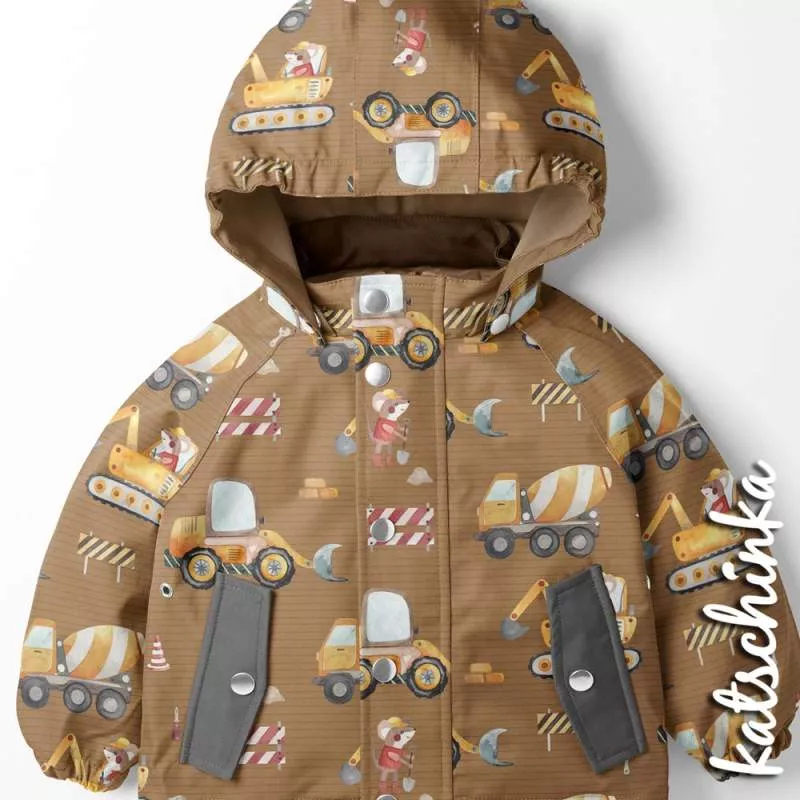 Kinder Softshell Stoff als Meterware – wasserabweisender Outdoorstoff mit flauschiger Innenseite