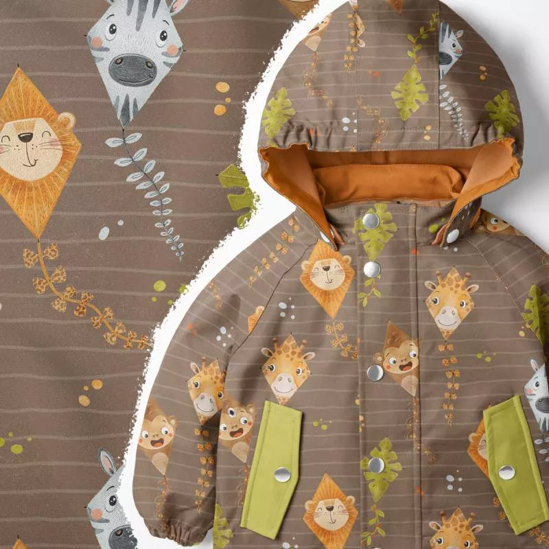 Softshell Stoff für Kinder, innen flauschig und außen wasserabweisend, ideal für Jacken und Matschhosen