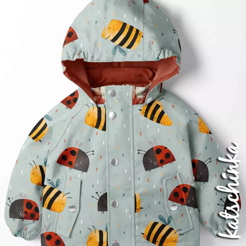 Kinder Softshell Stoff als Meterware – wasserabweisender Outdoorstoff mit flauschiger Innenseite