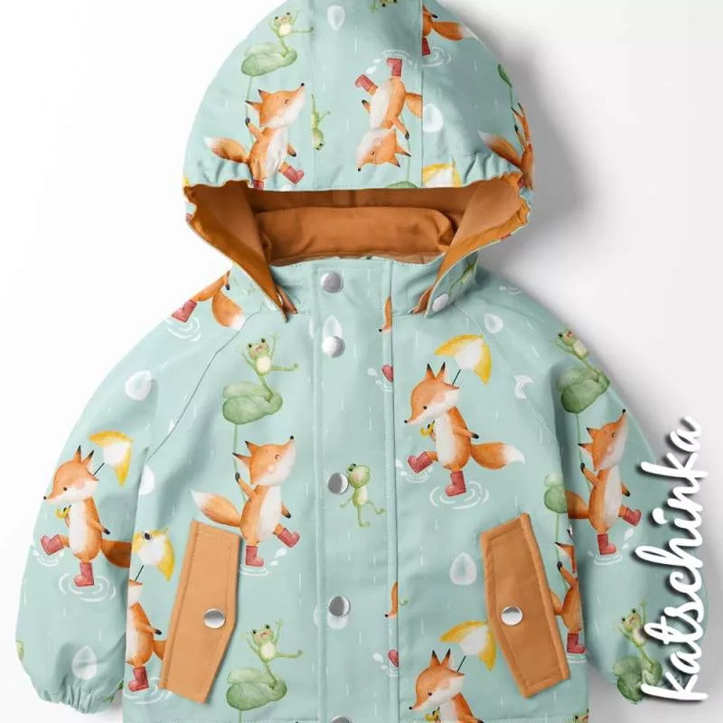 Kinder Softshell Stoff als Meterware – wasserabweisender Outdoorstoff mit flauschiger Innenseite
