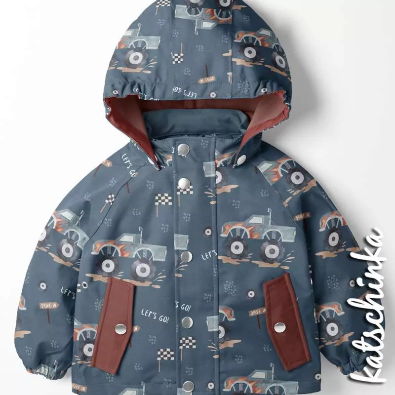 Kinder Softshell Stoff als Meterware – wasserabweisender Outdoorstoff mit flauschiger Innenseite