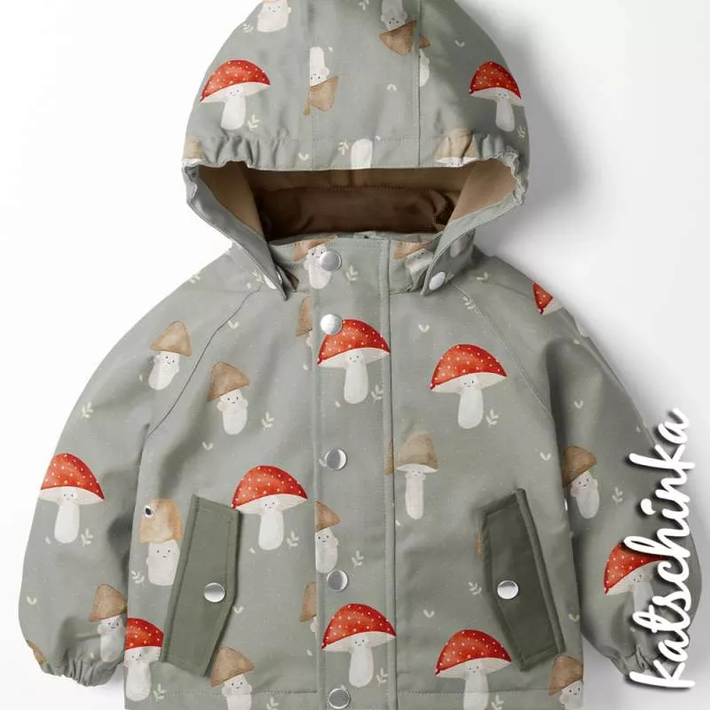 Kinder Softshell Stoff als Meterware – wasserabweisender Outdoorstoff mit flauschiger Innenseite
