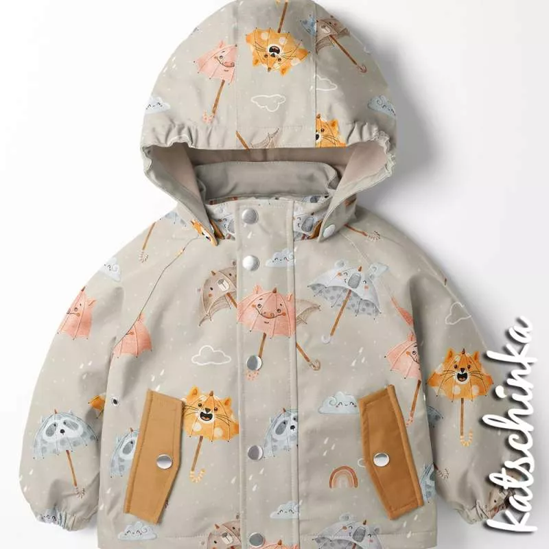 Kinder Softshell Stoff als Meterware – wasserabweisender Outdoorstoff mit flauschiger Innenseite
