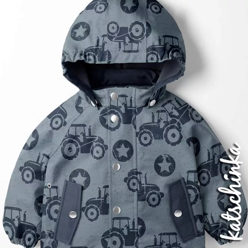 Kinder Softshell Stoff als Meterware – wasserabweisender Outdoorstoff mit flauschiger Innenseite
