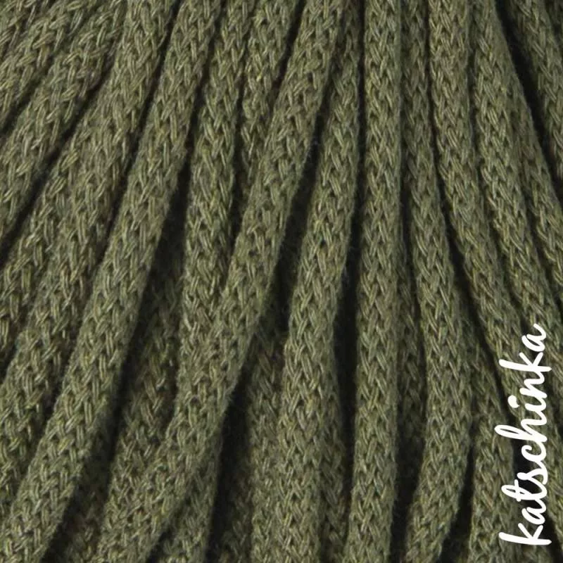 Strickschlauch avocado Kordel Häkelschlauch 5mm für Schriftzug oder Hoodie