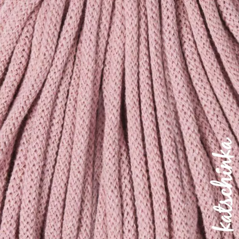 Strickschlauch blush Kordel Häkelschlauch 5mm für Schriftzug oder Hoodie