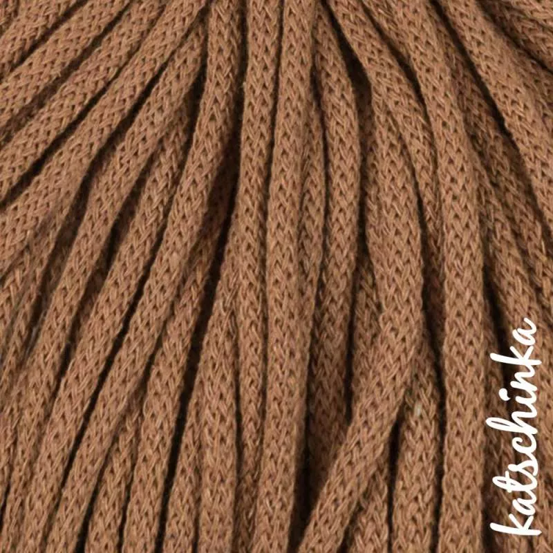 Strickschlauch caramel Kordel Häkelschlauch 5mm für Schriftzug oder Hoodie