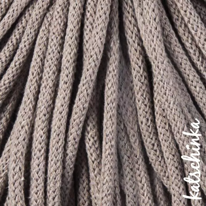 Strickschlauch coffee Kordel Häkelschlauch 5mm für Schriftzug oder Hoodie