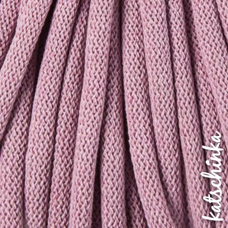 Strickschlauch dustypink Kordel Häkelschlauch 5mm für Schriftzug oder Hoodie