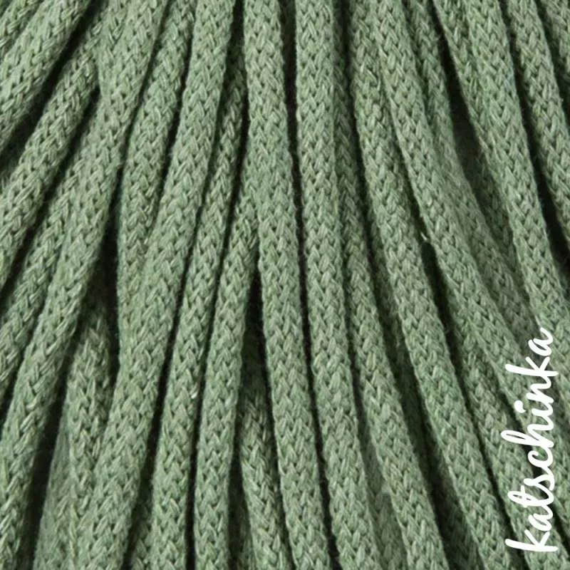 Strickschlauch eucalyptus Kordel Häkelschlauch 5mm für Schriftzug oder Hoodie