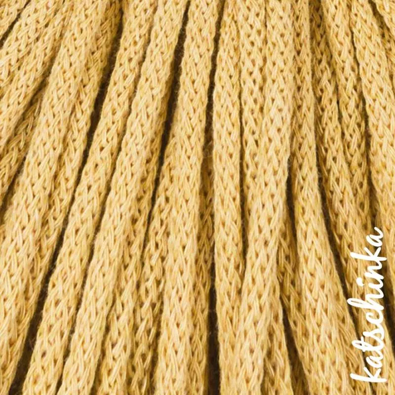 Strickschlauch honey Kordel Häkelschlauch 5mm für Schriftzug oder Hoodie