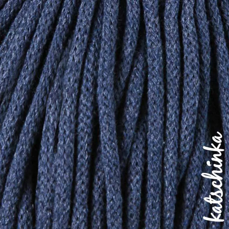 Strickschlauch denim Kordel Häkelschlauch 5mm für Schriftzug oder Hoodie