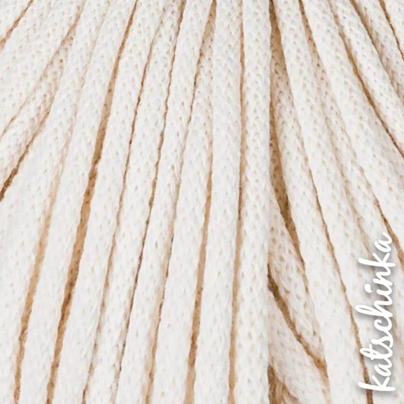 Strickschlauch naturel Kordel Häkelschlauch 5mm für Schriftzug oder Hoodie