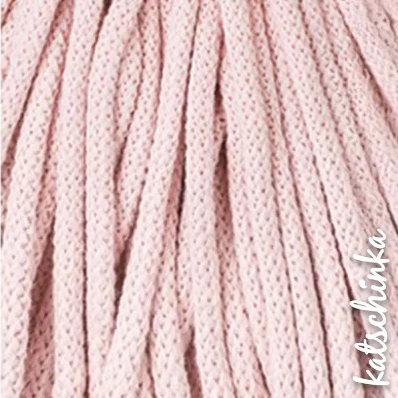Strickschlauch pastell-pink Kordel Häkelschlauch 5mm für Schriftzug oder Hoodie