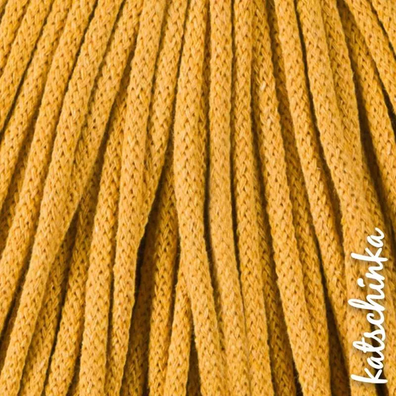 Strickschlauch mustard Kordel Häkelschlauch 5mm für Schriftzug oder Hoodie