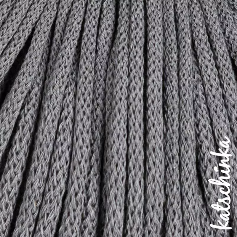 Strickschlauch Stonegrey Kordel Häkelschlauch 5mm für Schriftzug oder Hoodie