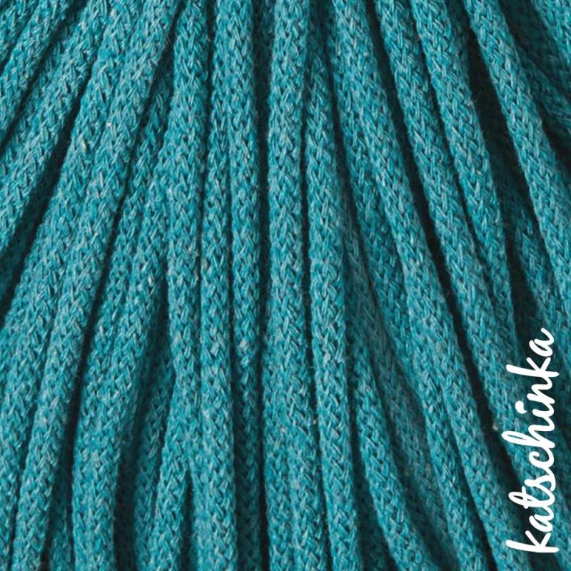 Strickschlauch teal Kordel Häkelschlauch 5mm für Schriftzug oder Hoodie