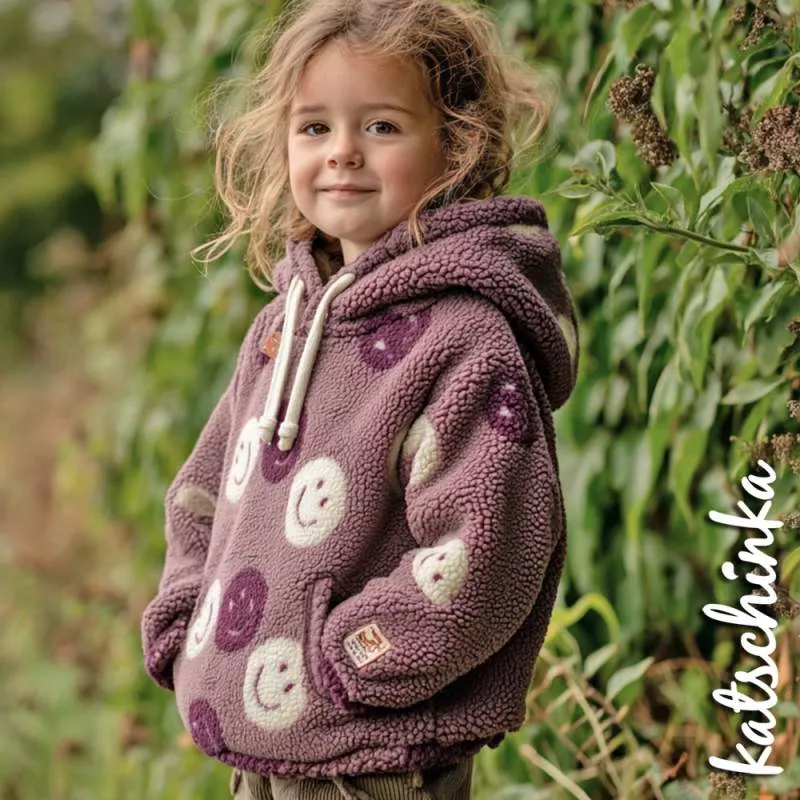 Teddyplüsch Smileys altrosa 05674.008 | Teddystoff | Teddy Plüschstoff